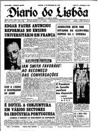 Sábado, 14 de Setembro de 1968 (3ª edição)