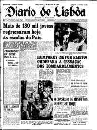 Terça,  1 de Outubro de 1968 (1ª edição)