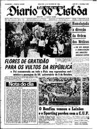 Domingo,  6 de Outubro de 1968 (3ª edição)