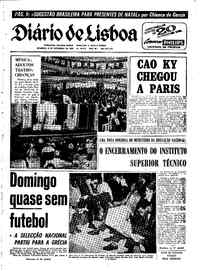 Domingo,  8 de Dezembro de 1968 (1ª edição)