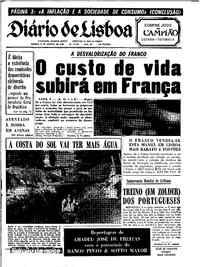 Sábado,  9 de Agosto de 1969 (3ª edição)