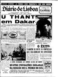 Sábado,  3 de Janeiro de 1970 (1ª edição)