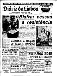 Domingo, 11 de Janeiro de 1970 (1ª edição)