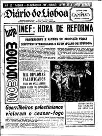 Sábado,  8 de Agosto de 1970 (1ª edição)