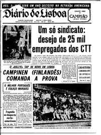 Sábado,  3 de Outubro de 1970 (1ª edição)