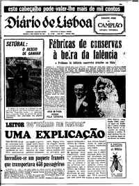 Sábado,  9 de Janeiro de 1971 (1ª edição)