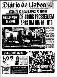 Quarta,  6 de Setembro de 1972 (2ª edição)