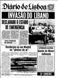 Sábado, 16 de Setembro de 1972 (3ª edição)