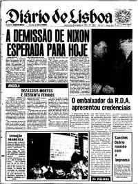 Quinta,  8 de Agosto de 1974 (1ª edição)