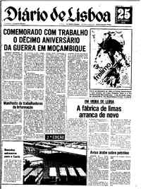 Quarta, 25 de Setembro de 1974 (2ª edição)