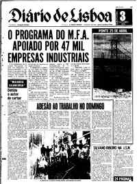 Quinta,  3 de Outubro de 1974 (1ª edição)