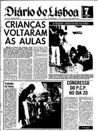 Segunda,  7 de Outubro de 1974 (1ª edição)