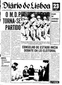 Quarta, 23 de Outubro de 1974 (2ª edição)