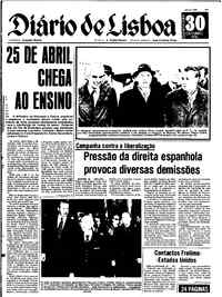 Quarta, 30 de Outubro de 1974 (1ª edição)