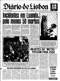 Terça, 12 de Novembro de 1974 (1ª edição)