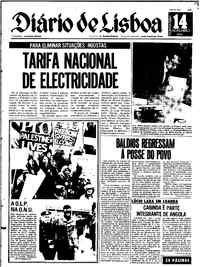 Quinta, 14 de Novembro de 1974 (1ª edição)