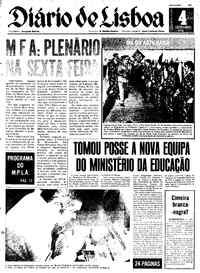 Quarta,  4 de Dezembro de 1974 (1ª edição)