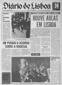 Segunda, 16 de Dezembro de 1974 (1ª edição)