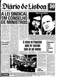 Segunda, 30 de Dezembro de 1974 (1ª edição)