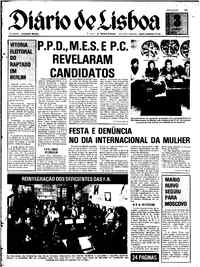 Segunda,  3 de Março de 1975 (1ª edição)