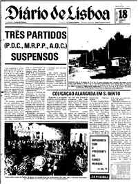 Terça, 18 de Março de 1975 (3ª edição)