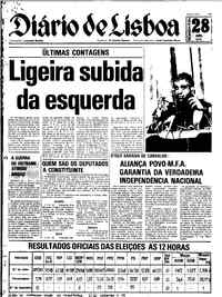 Segunda, 28 de Abril de 1975 (1ª edição)