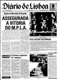 Segunda,  9 de Fevereiro de 1976