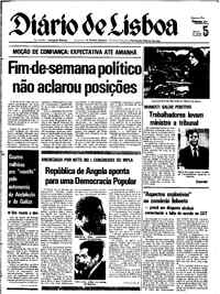 Segunda,  5 de Dezembro de 1977