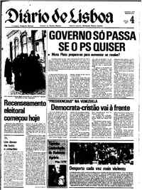 Segunda,  4 de Dezembro de 1978