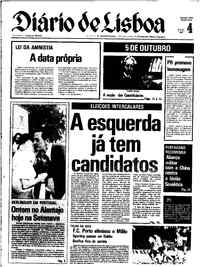 Quinta,  4 de Outubro de 1979