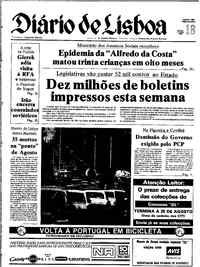 Segunda, 18 de Agosto de 1980