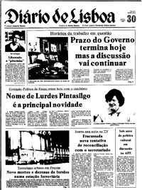Quinta, 30 de Outubro de 1980
