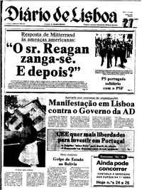 Sábado, 27 de Junho de 1981