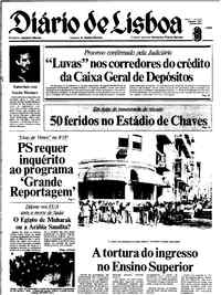 Quinta,  8 de Outubro de 1981