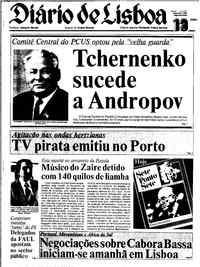 Segunda, 13 de Fevereiro de 1984