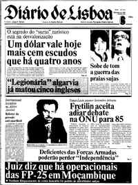 Quinta,  6 de Setembro de 1984