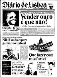 Quarta, 17 de Outubro de 1984