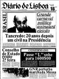 Terça, 15 de Janeiro de 1985