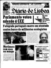 Quinta, 11 de Julho de 1985