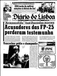 Segunda, 12 de Agosto de 1985