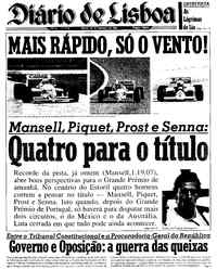 Sábado, 20 de Setembro de 1986