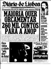 Sábado, 29 de Novembro de 1986