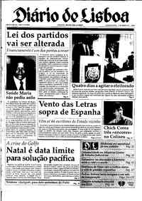 Segunda,  5 de Novembro de 1990